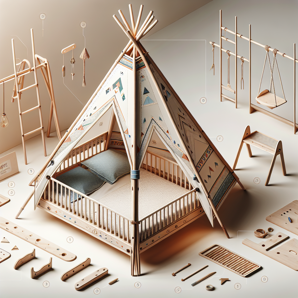 Łóżko tipi z barierkami – stylowe i bezpieczne rozwiązanie dla malucha