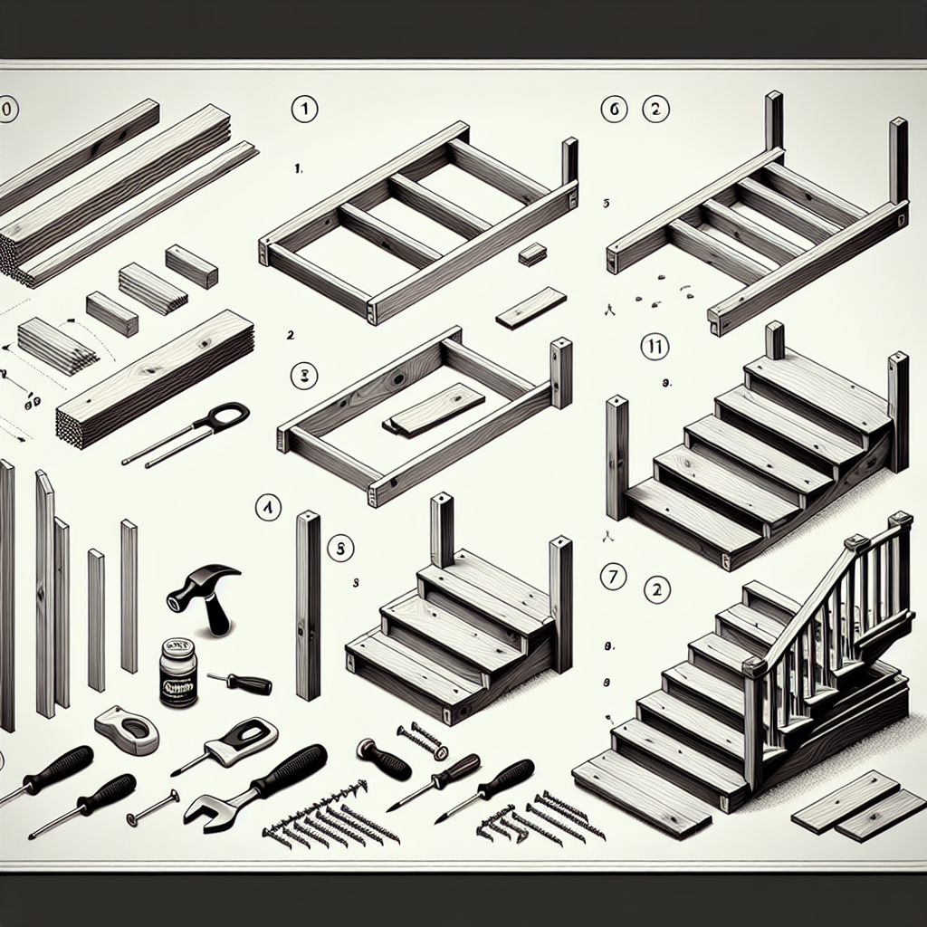 Schody drewniane do samodzielnego montażu – jak zabrać się za montaż krok po kroku?