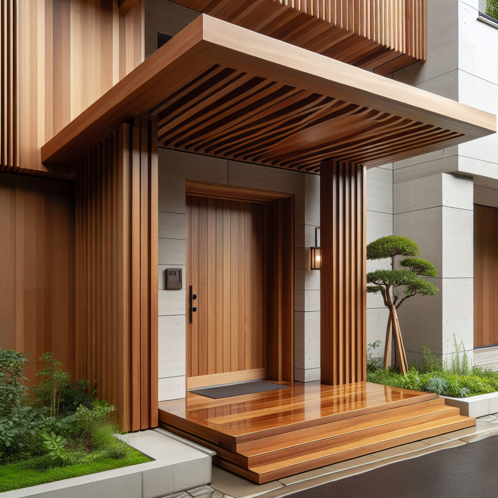 Zadaszenia nad drzwiami wejściowymi drewniane – czy to tylko moda, czy realna ochrona przed deszczem?